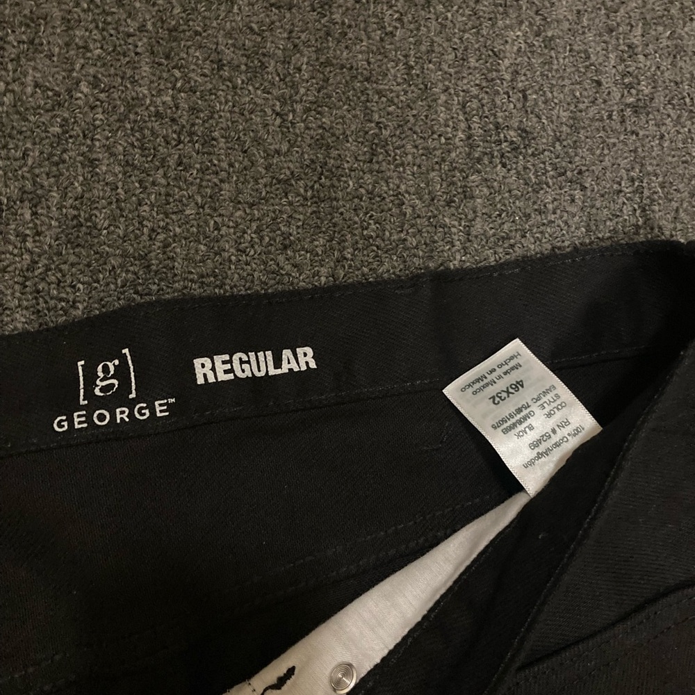 George Classic Black Trousers